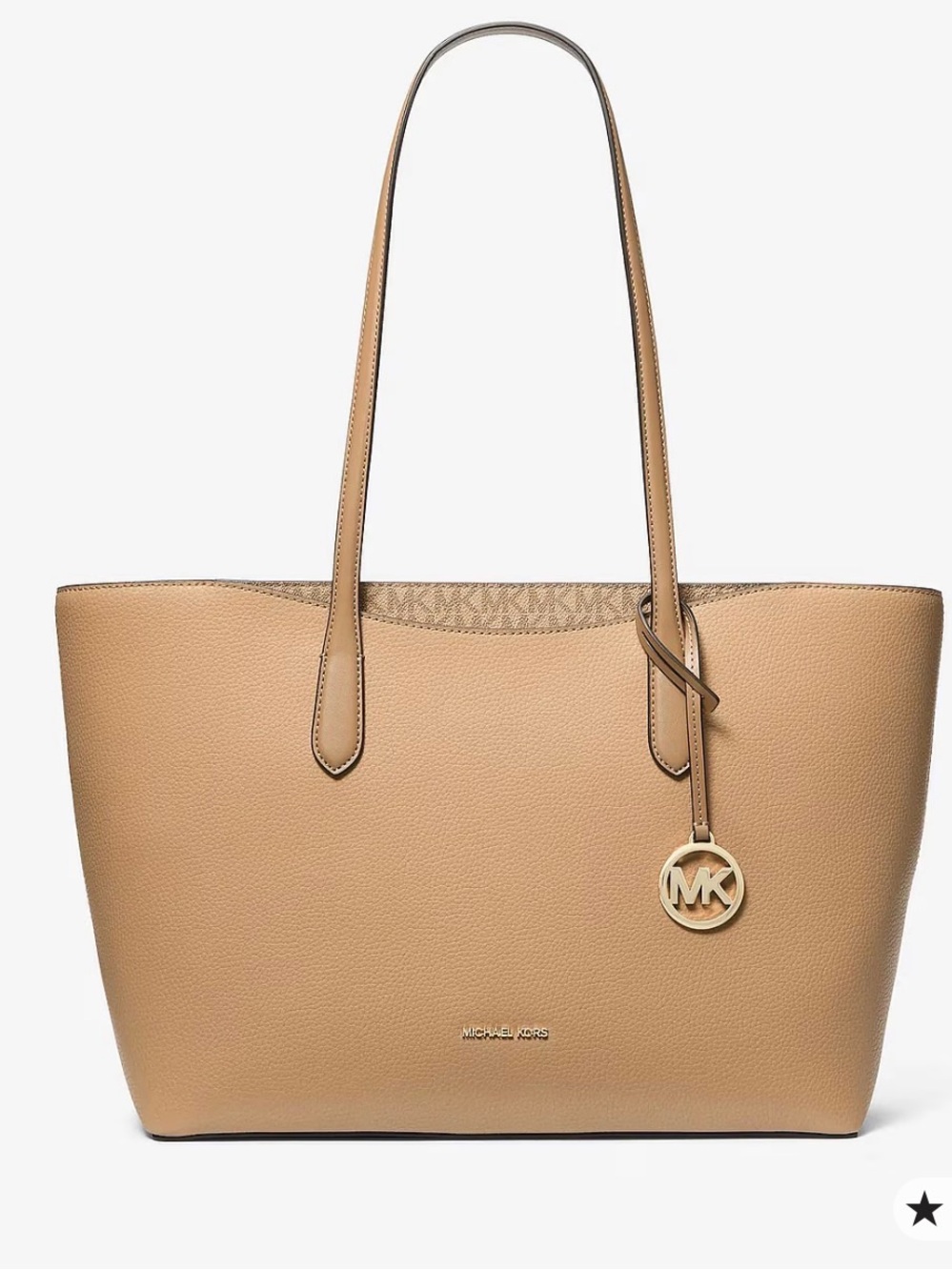 Michael Kors Arden Camel Leather Tote NWT
